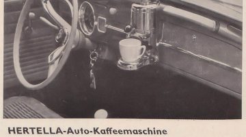 ”O Fusca que Fazia Café: O Acessório Mais Curioso da Volkswagen nos Anos 50”☕🚗