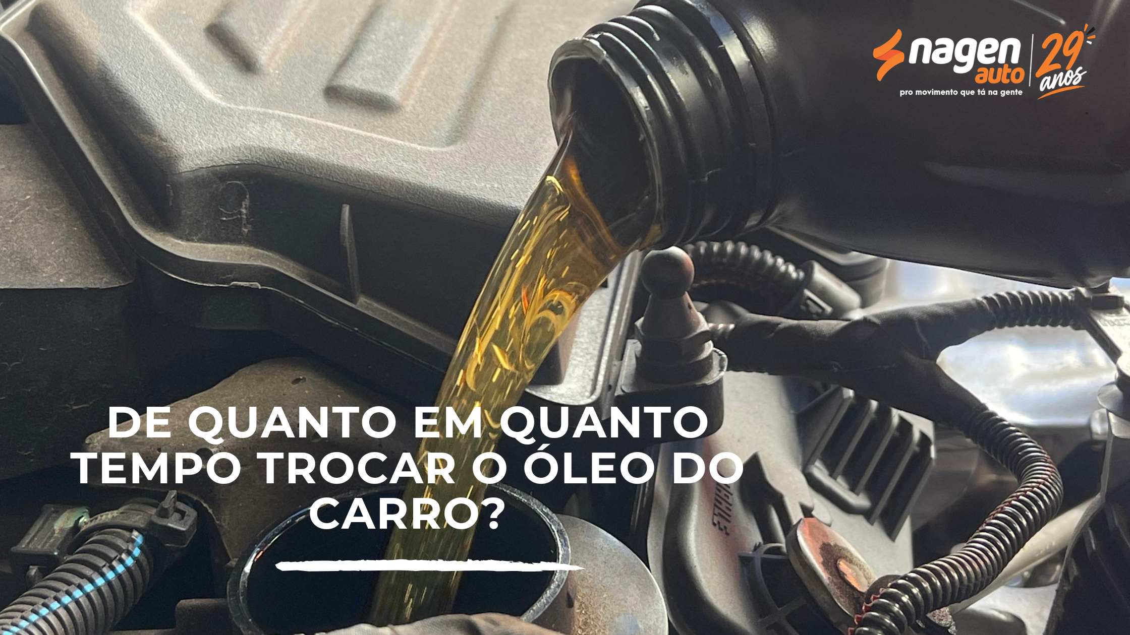 De quanto em	quanto tempo	trocar o óleo do carro?